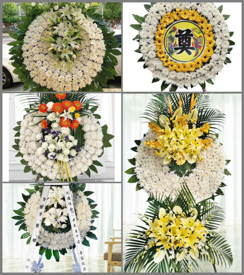 甘肃省酒泉玉门市小金湾乡花圈速递